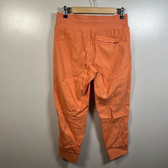 Athleta Trekkie North Crop Jogger Pants Size 4 Orange Travel Hiking Athletic - Picture 2 of 11